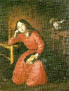 Francisco de Zurbaran the girl virgin asleep France oil painting artist